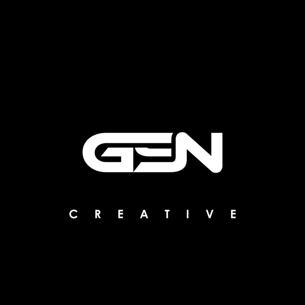 GSN Letter Initial Logo Design Template Vector Illustration