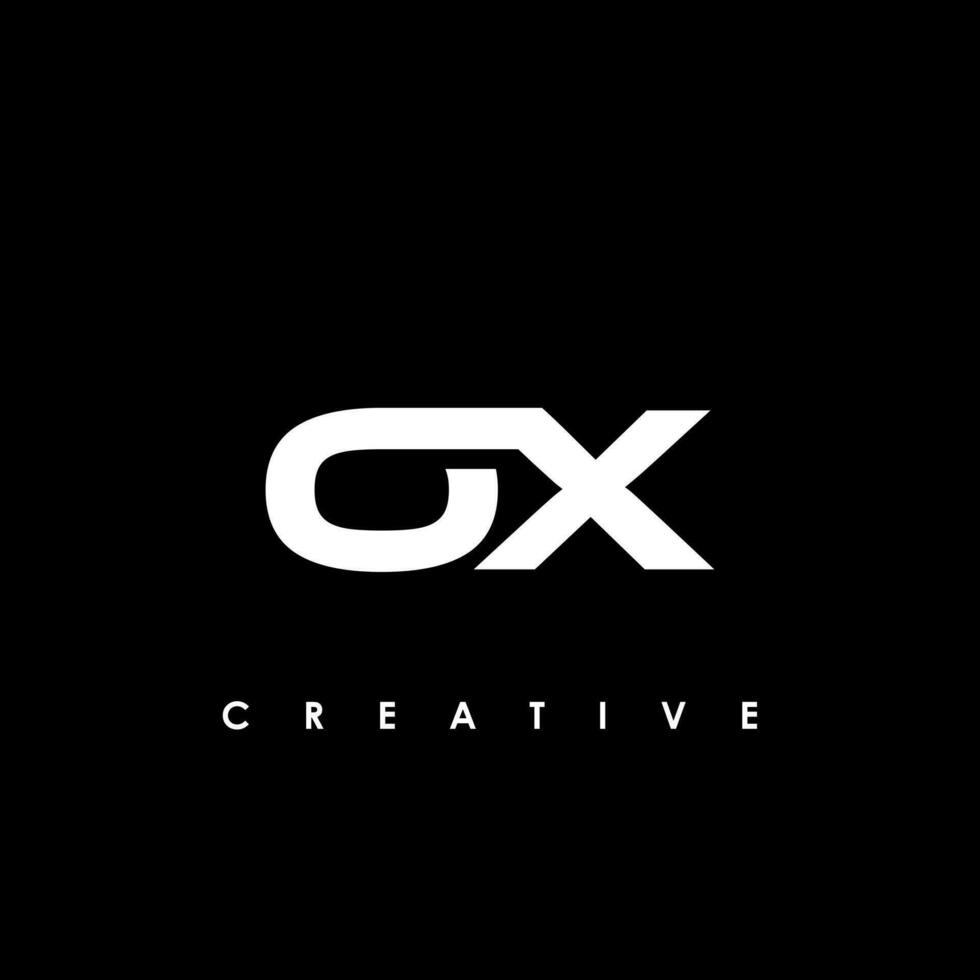 OX Letter Initial Logo Design Template Vector Illustration