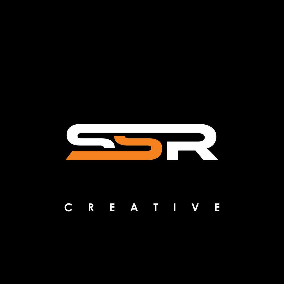 ssr letra inicial logo diseño modelo vector ilustración