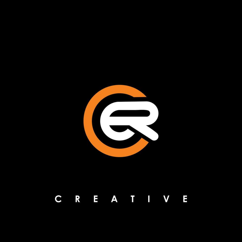 ER Letter Initial Logo Design Template Vector Illustration