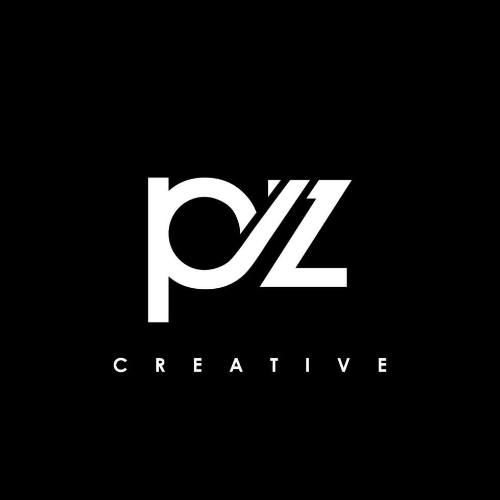 pz letra inicial logo diseño modelo vector ilustración