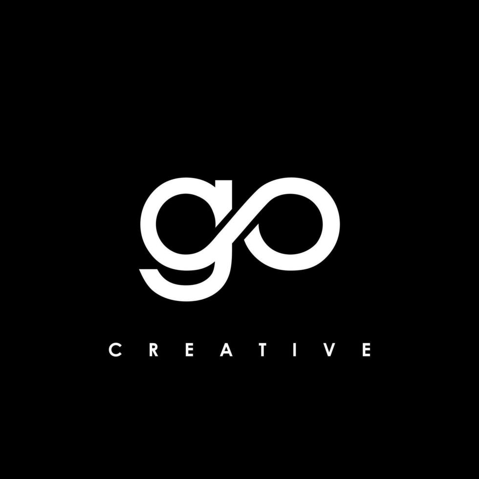 GO Letter Initial Logo Design Template Vector Illustration