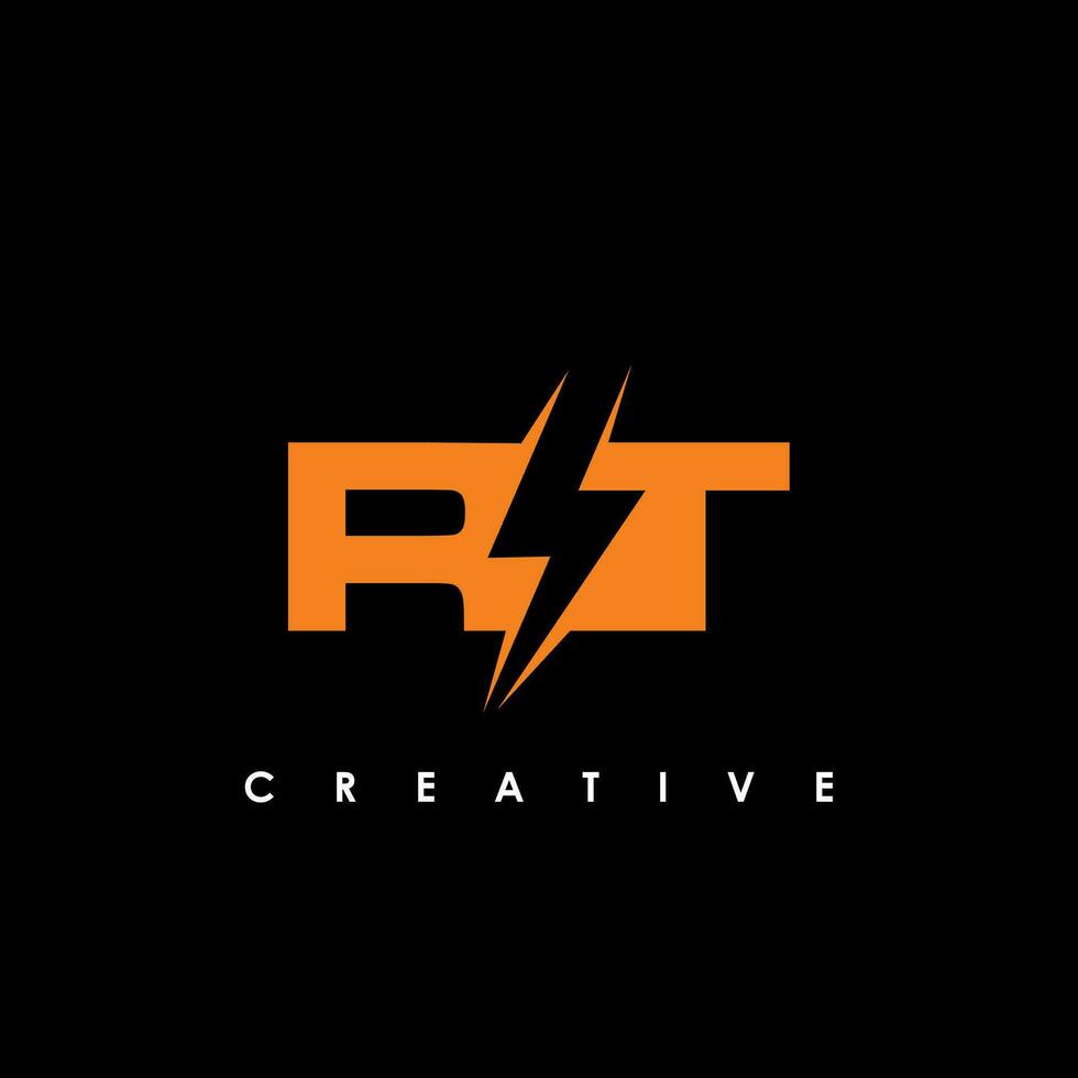 RT Letter Initial Logo Design Template Vector Illustration