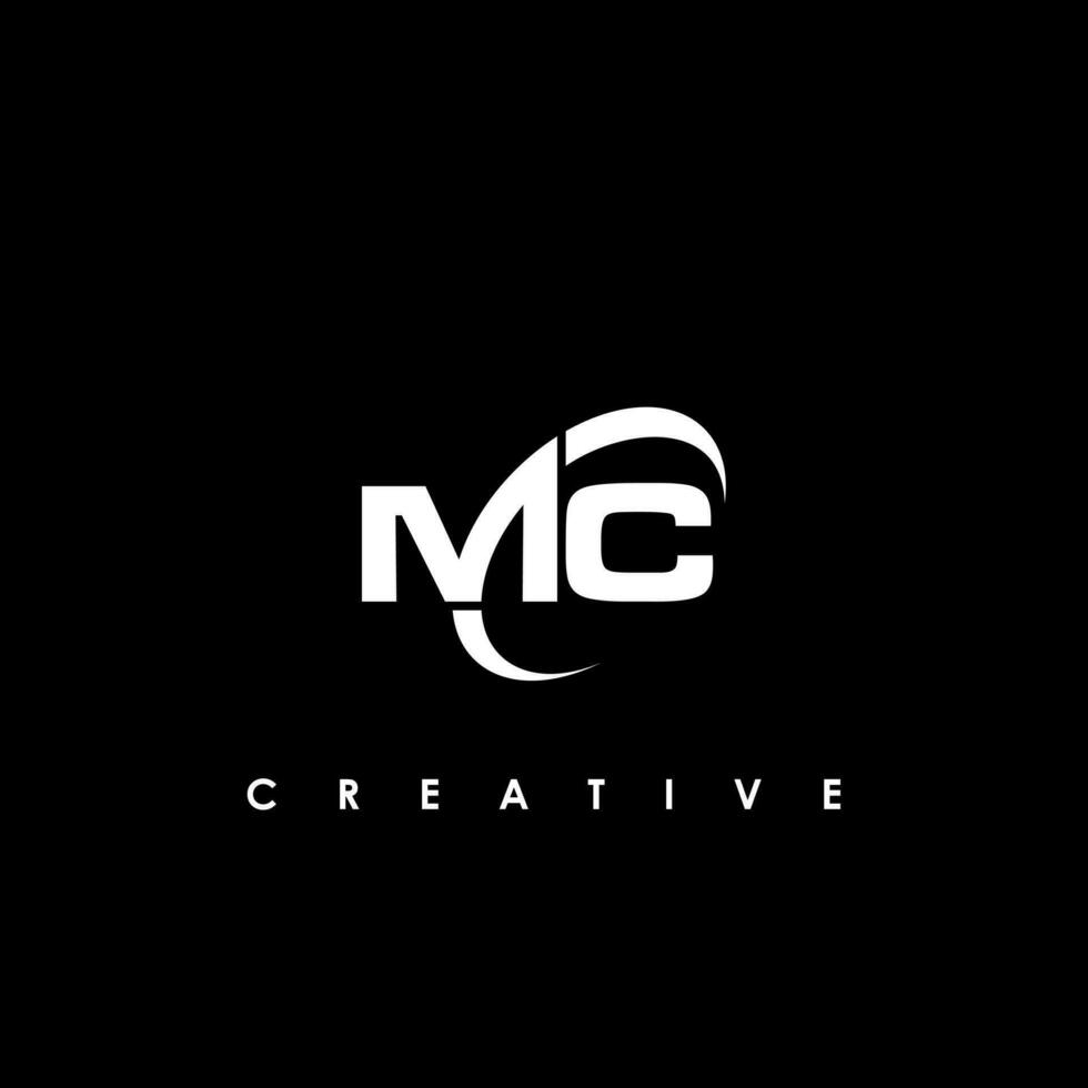 MC Letter Initial Logo Design Template Vector Illustration