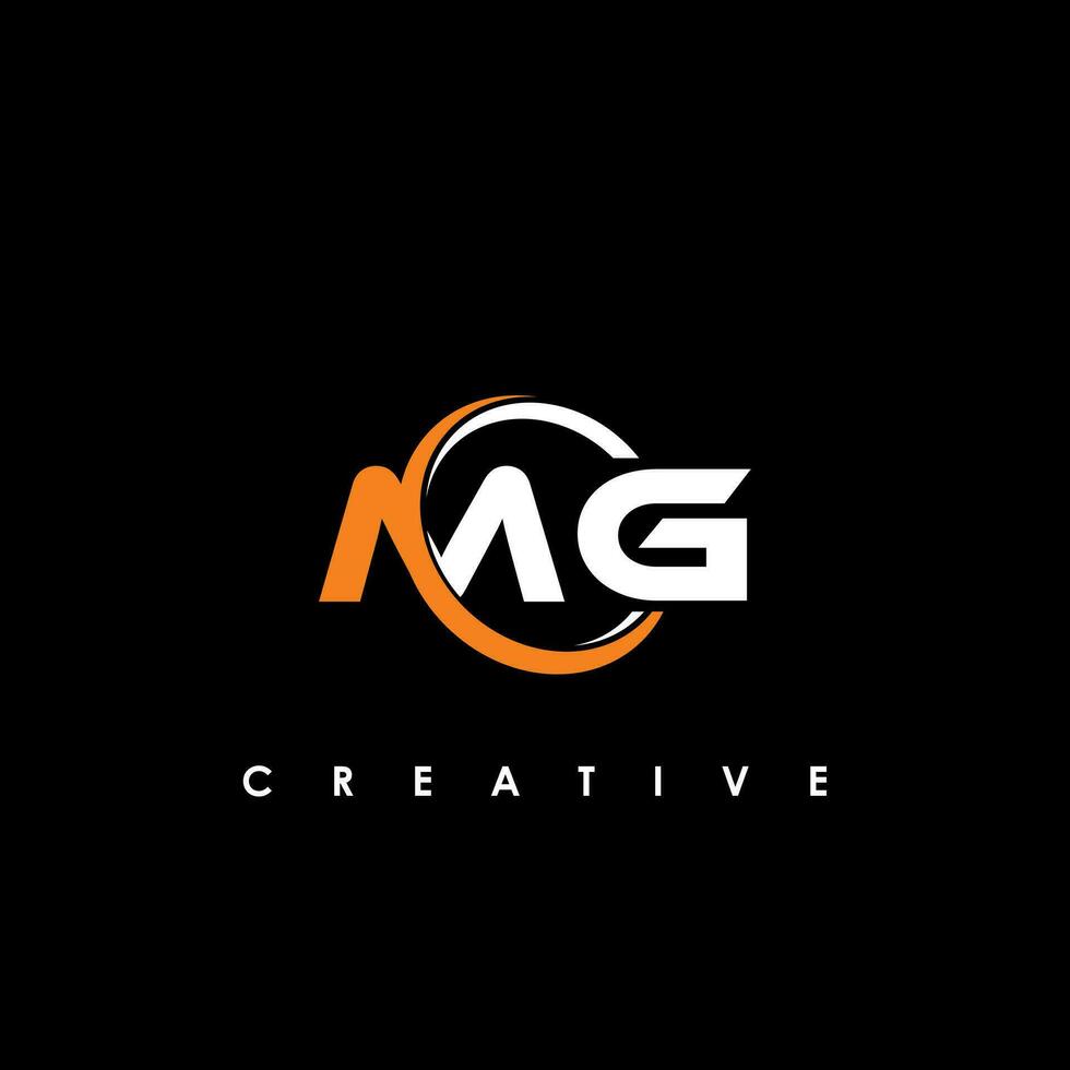 MG Letter Initial Logo Design Template Vector Illustration