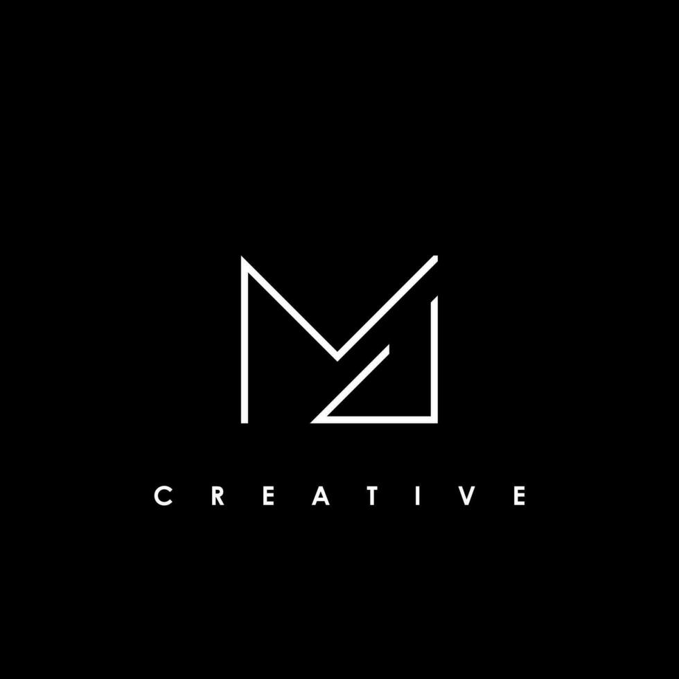 MU Letter Initial Logo Design Template Vector Illustration