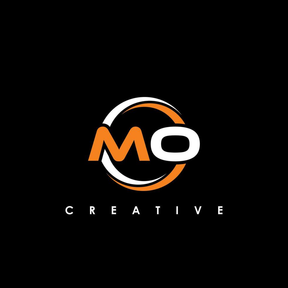 MO Letter Initial Logo Design Template Vector Illustration