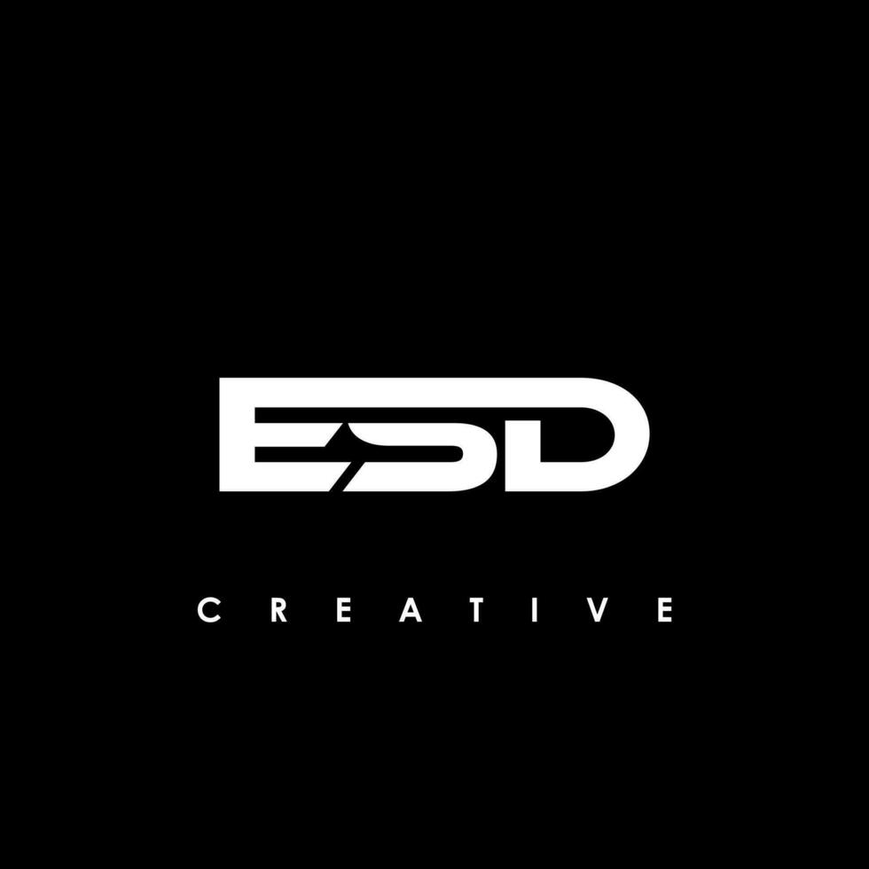 ESD Letter Initial Logo Design Template Vector Illustration