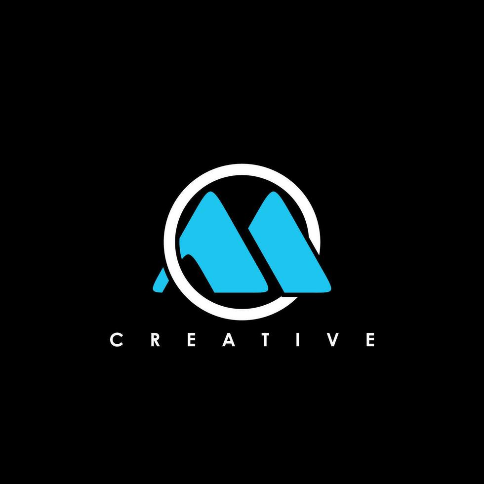 M Letter Initial Logo Design Template Vector Illustration
