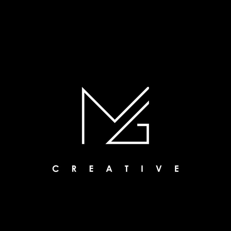 MG Letter Initial Logo Design Template Vector Illustration
