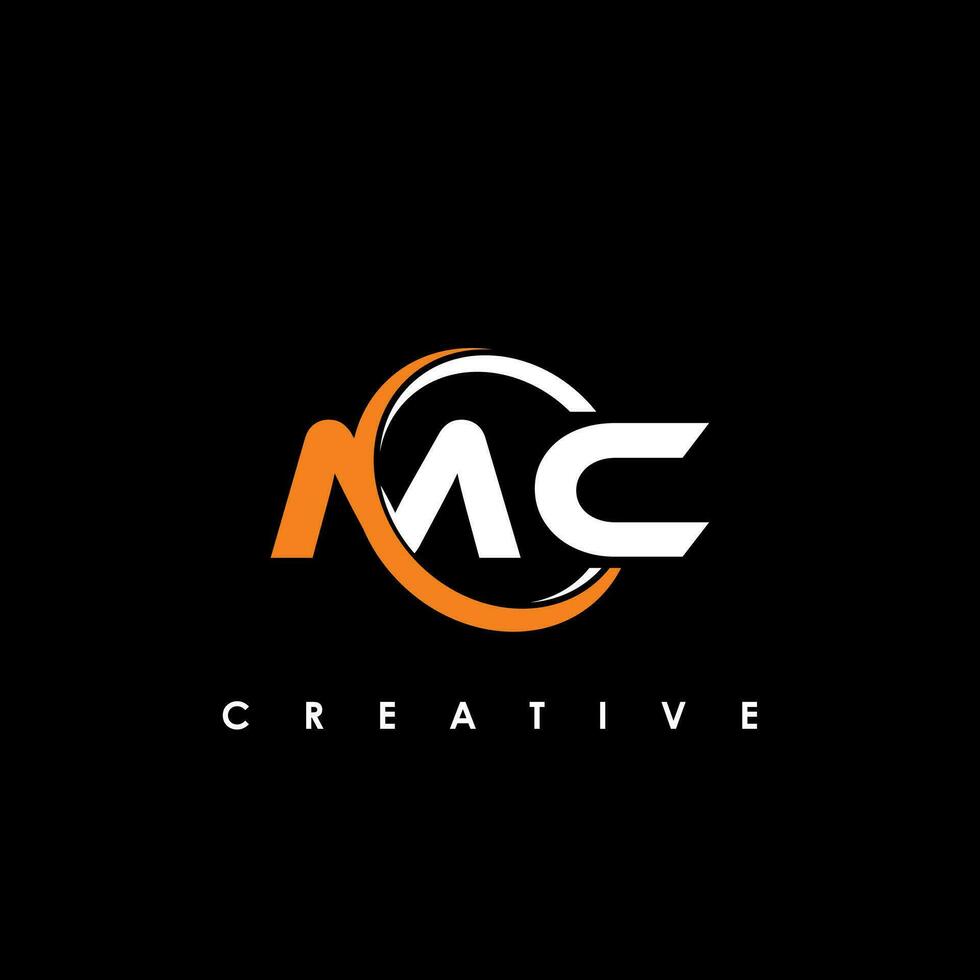 MC Letter Initial Logo Design Template Vector Illustration
