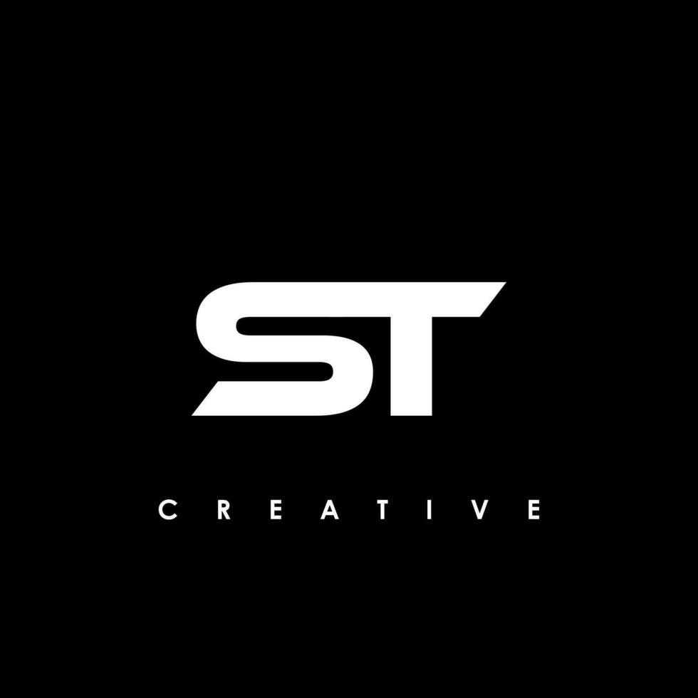 S t letra inicial logo diseño modelo vector ilustración