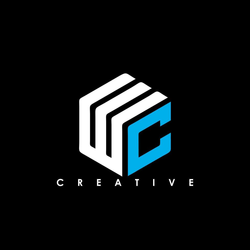 WC Letter Initial Logo Design Template Vector Illustration
