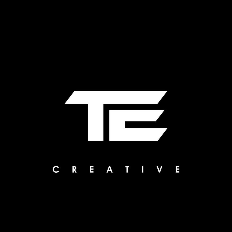 TE Letter Initial Logo Design Template Vector Illustration