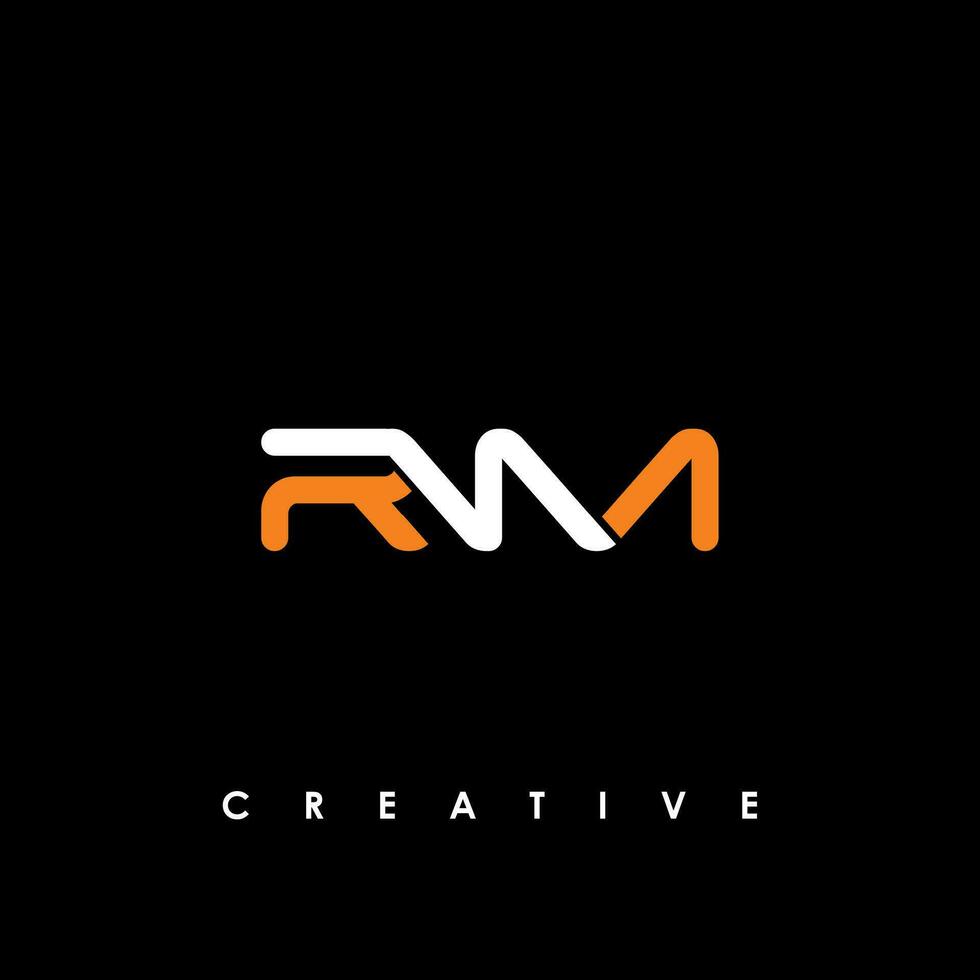 RNM Letter Initial Logo Design Template Vector Illustration