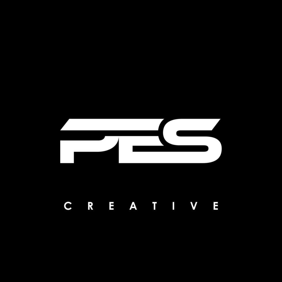 pes letra inicial logo diseño modelo vector ilustración