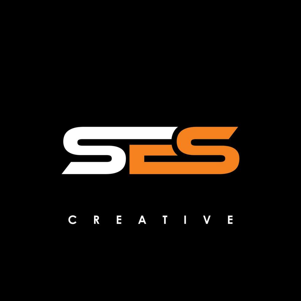 ses letra inicial logo diseño modelo vector ilustración