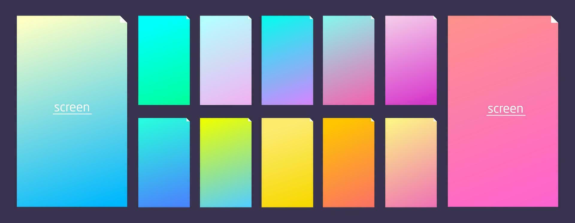 Soft pastel gradient smooth and vibrant color background vector