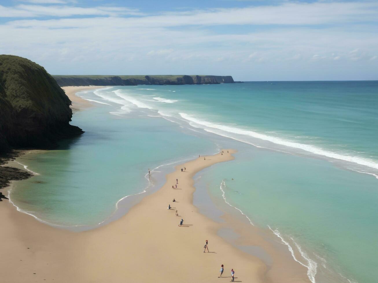 beach beautiful close up image ai generated photo