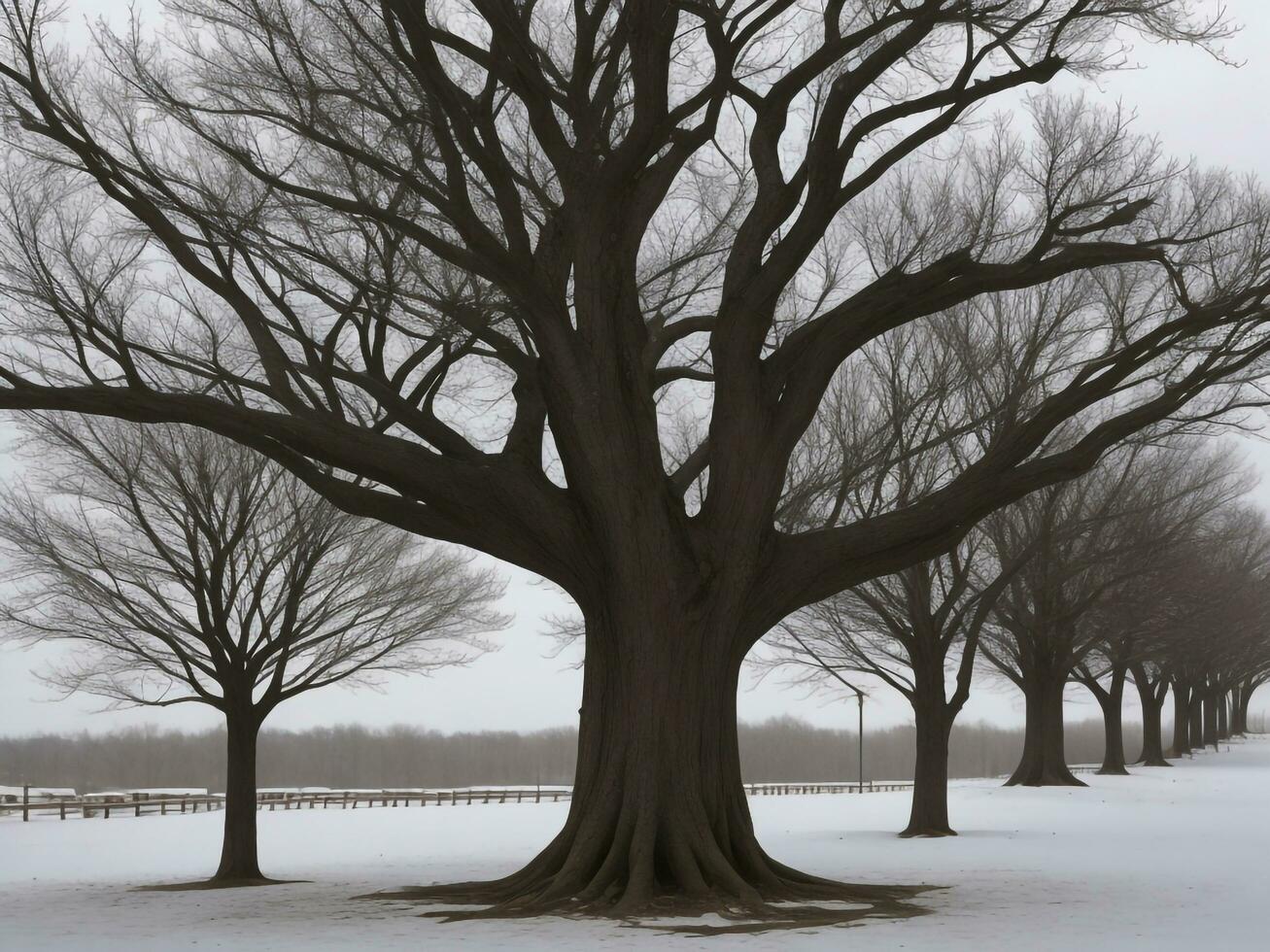 tree beautiful close up image ai generated photo
