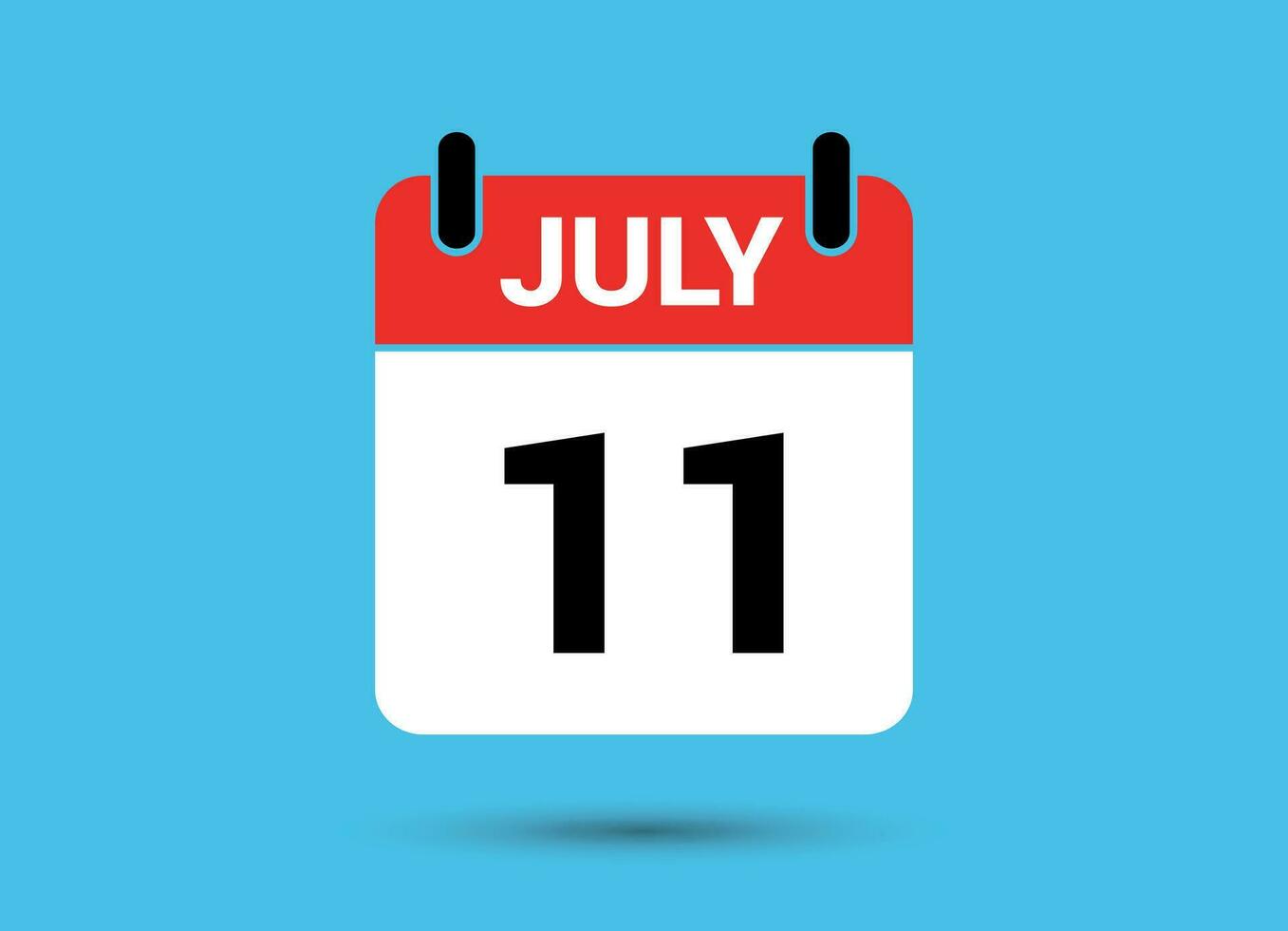 July 11 Calendar Date Flat Icon Day 11 Vector Illustration 32460478 July 11 Calendar Date Flat Icon Day 11 Vector Illustration 32460478