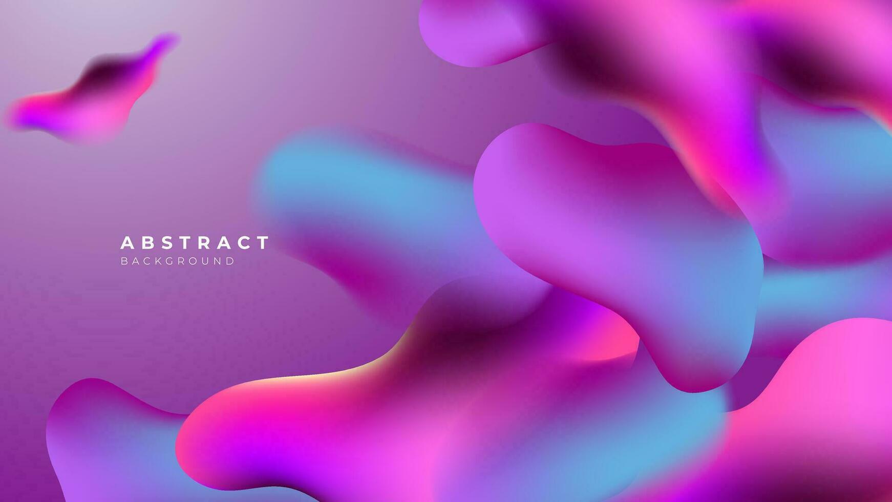 3D liquid purple blue colorful futuristic gradient vivid background suit for web landing page wallpaper banner backdrop presentation and much more Premium Vector