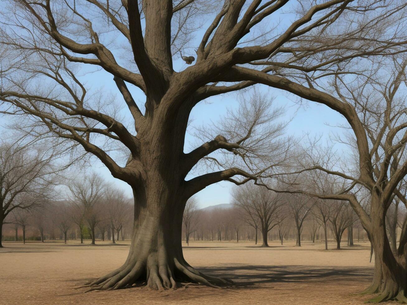 árbol hermosa cerca arriba imagen ai generado foto