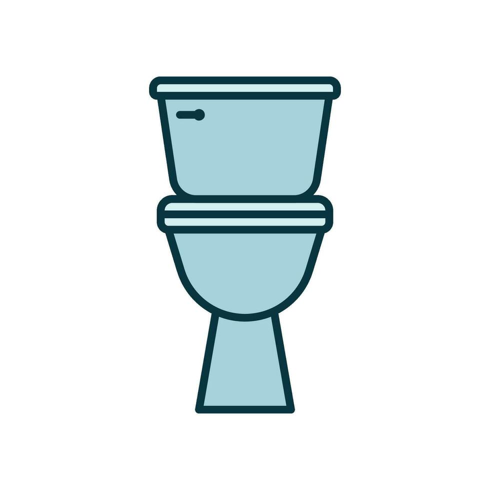 Toilet icon for defecation vector