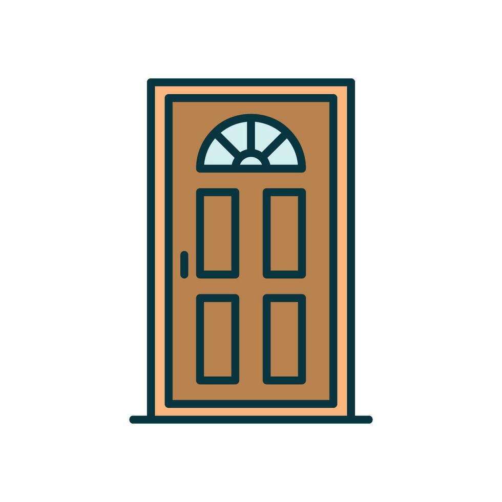 Home door icon to enter and exit the room vector