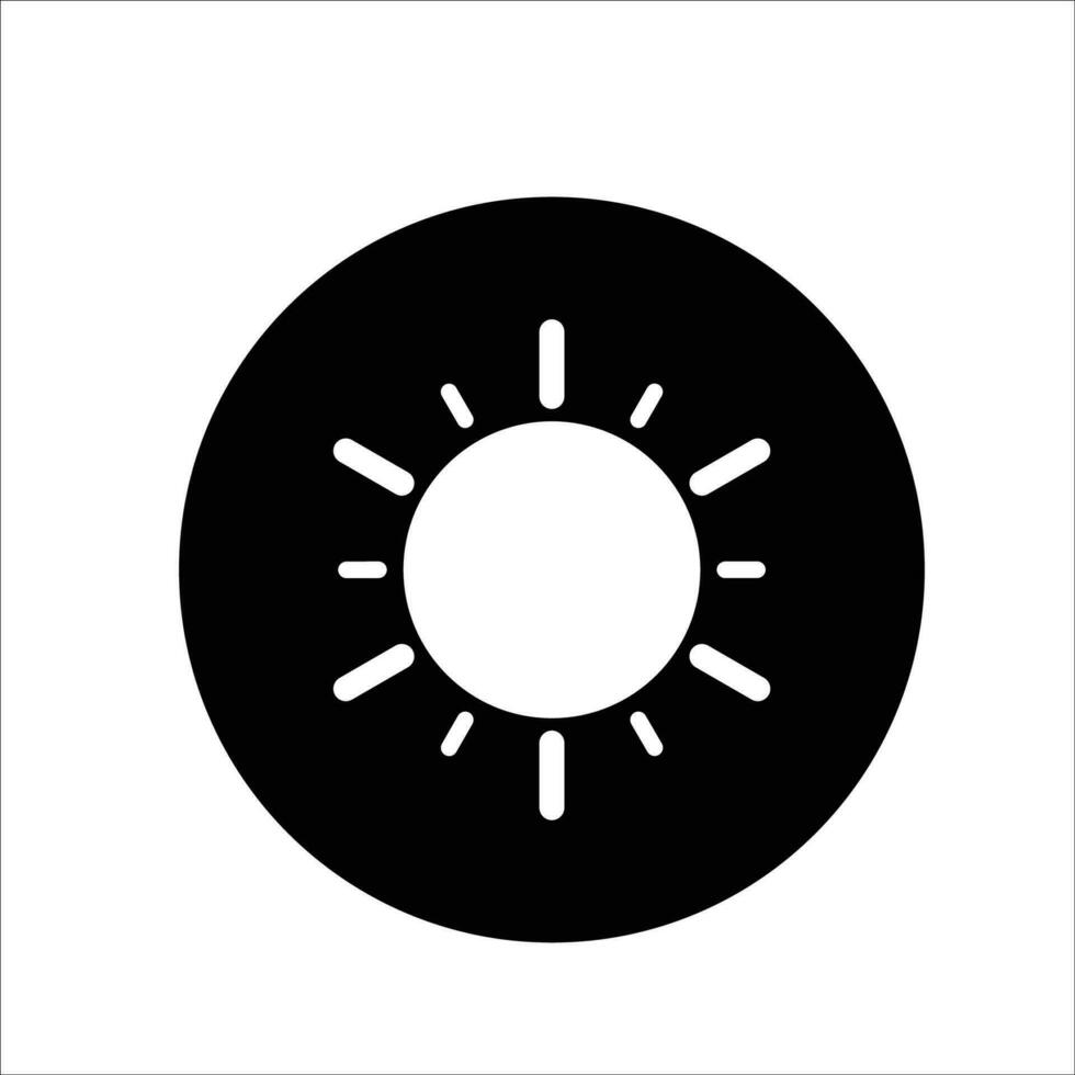 Sun icon vector