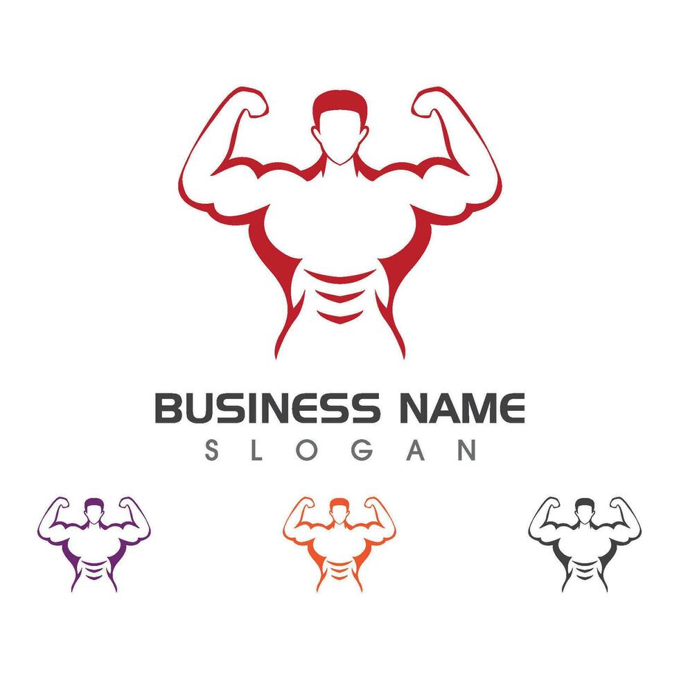 Fitness Logo Design vector illustrationicon