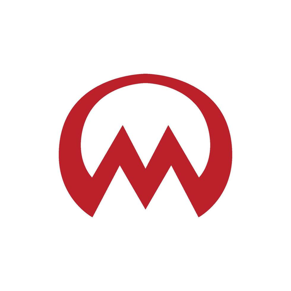 M Letter Logo Template vector