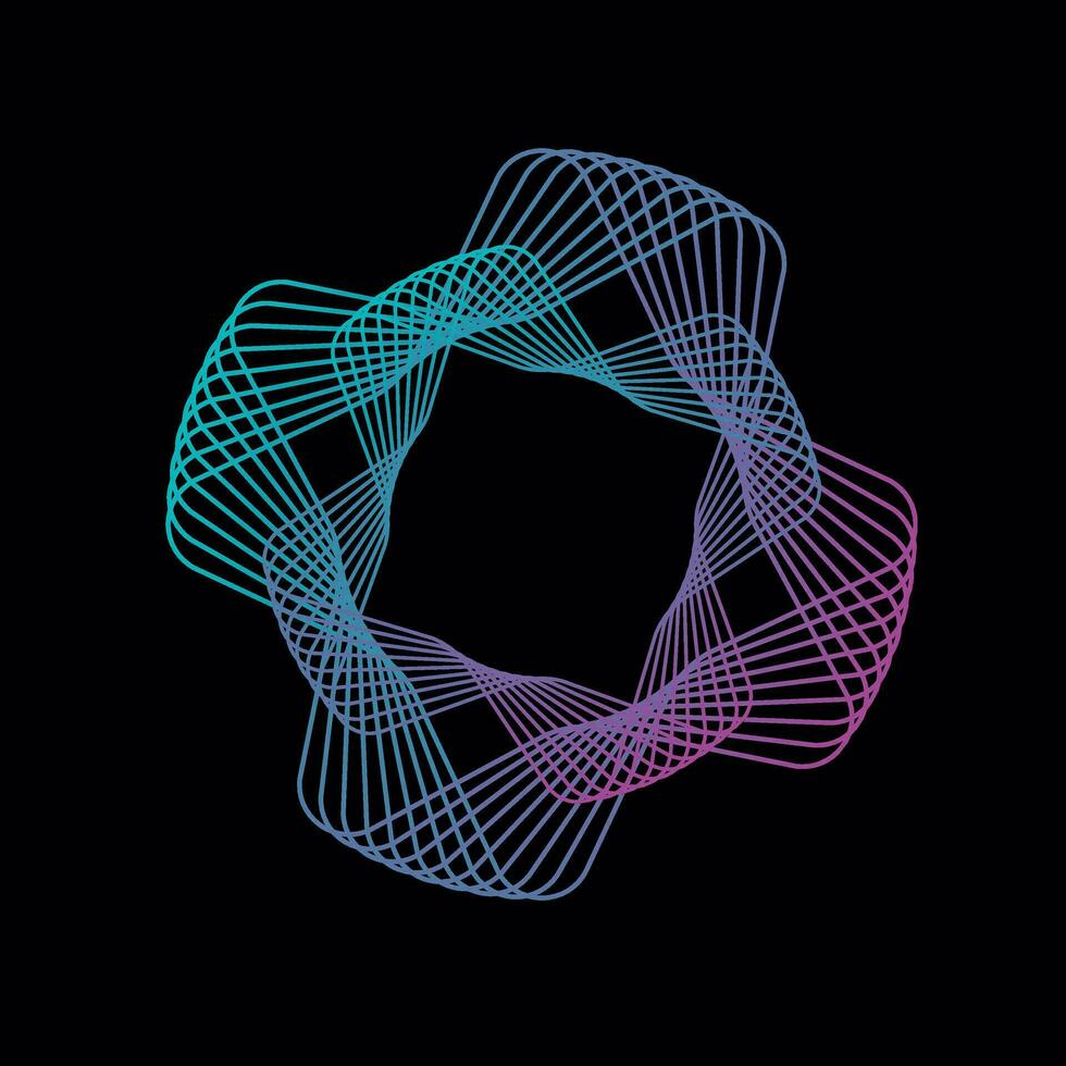 Spirograph graphic design vector