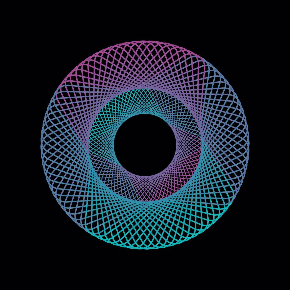 Spirograph graphic design vector
