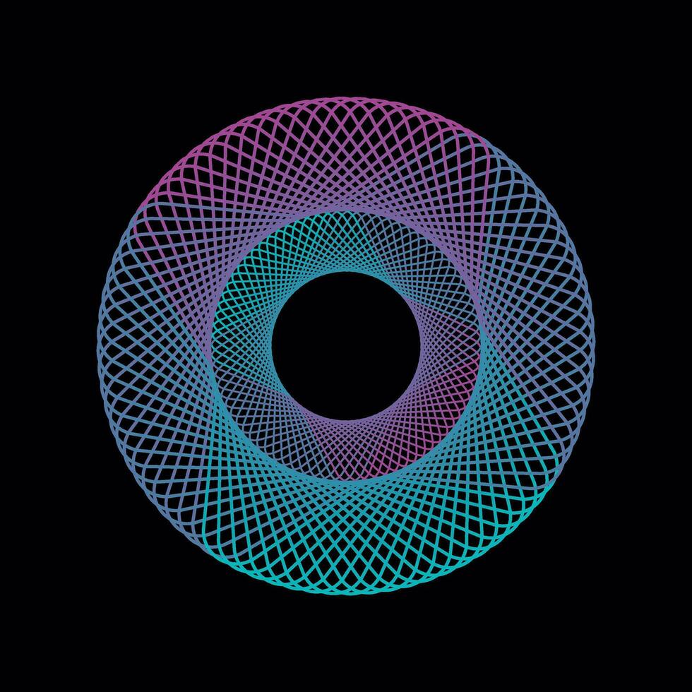 Spirograph graphic design vector