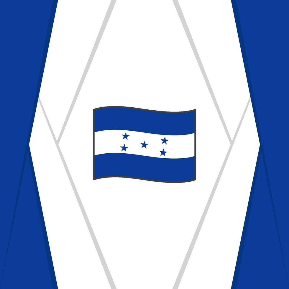 Honduras Flag Abstract Background Design Template. Honduras Independence Day Banner Social Media Post. Background vector