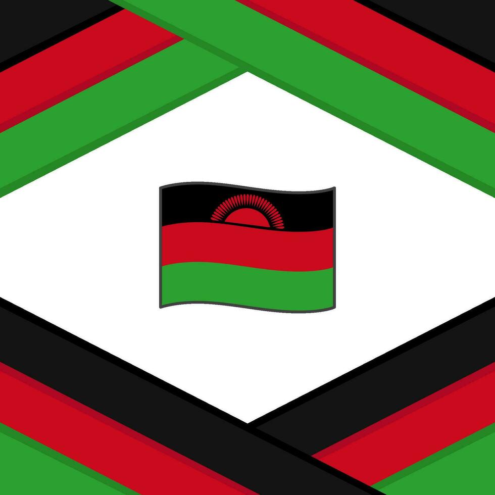 Malawi Flag Abstract Background Design Template. Malawi Independence Day Banner Social Media Post. Malawi Template vector