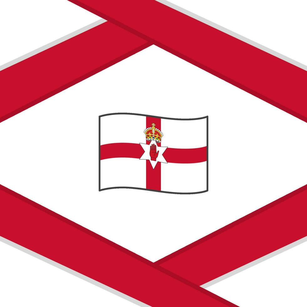 Northern Ireland Flag Abstract Background Design Template. Northern Ireland Independence Day Banner Social Media Post. Northern Ireland Template vector