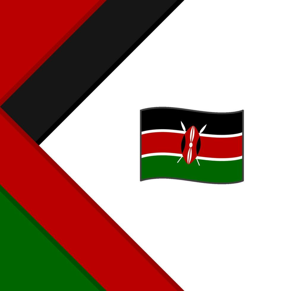 Kenya Flag Abstract Background Design Template. Kenya Independence Day Banner Social Media Post. Kenya Illustration vector