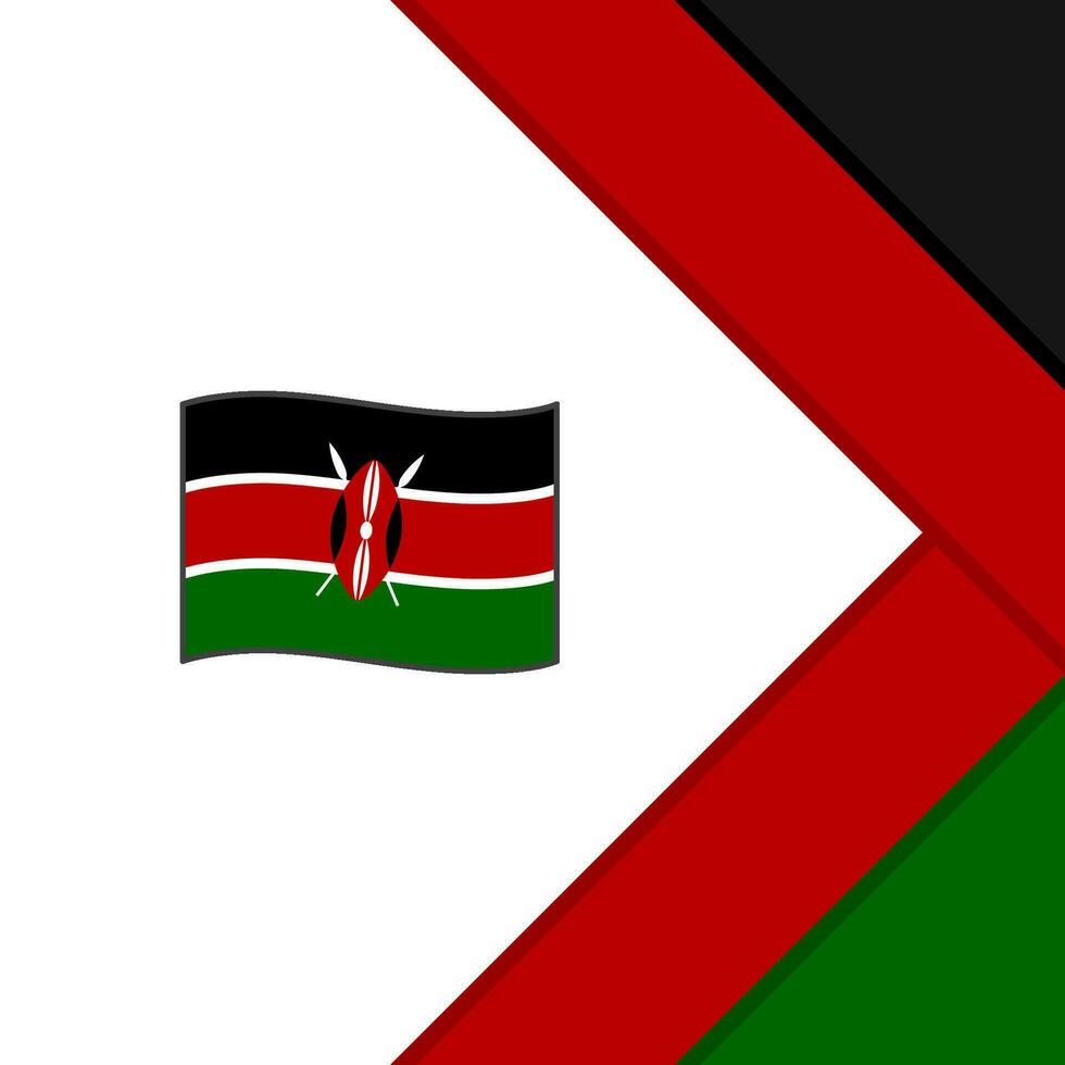 Kenya Flag Abstract Background Design Template. Kenya Independence Day Banner Social Media Post. Kenya Cartoon vector