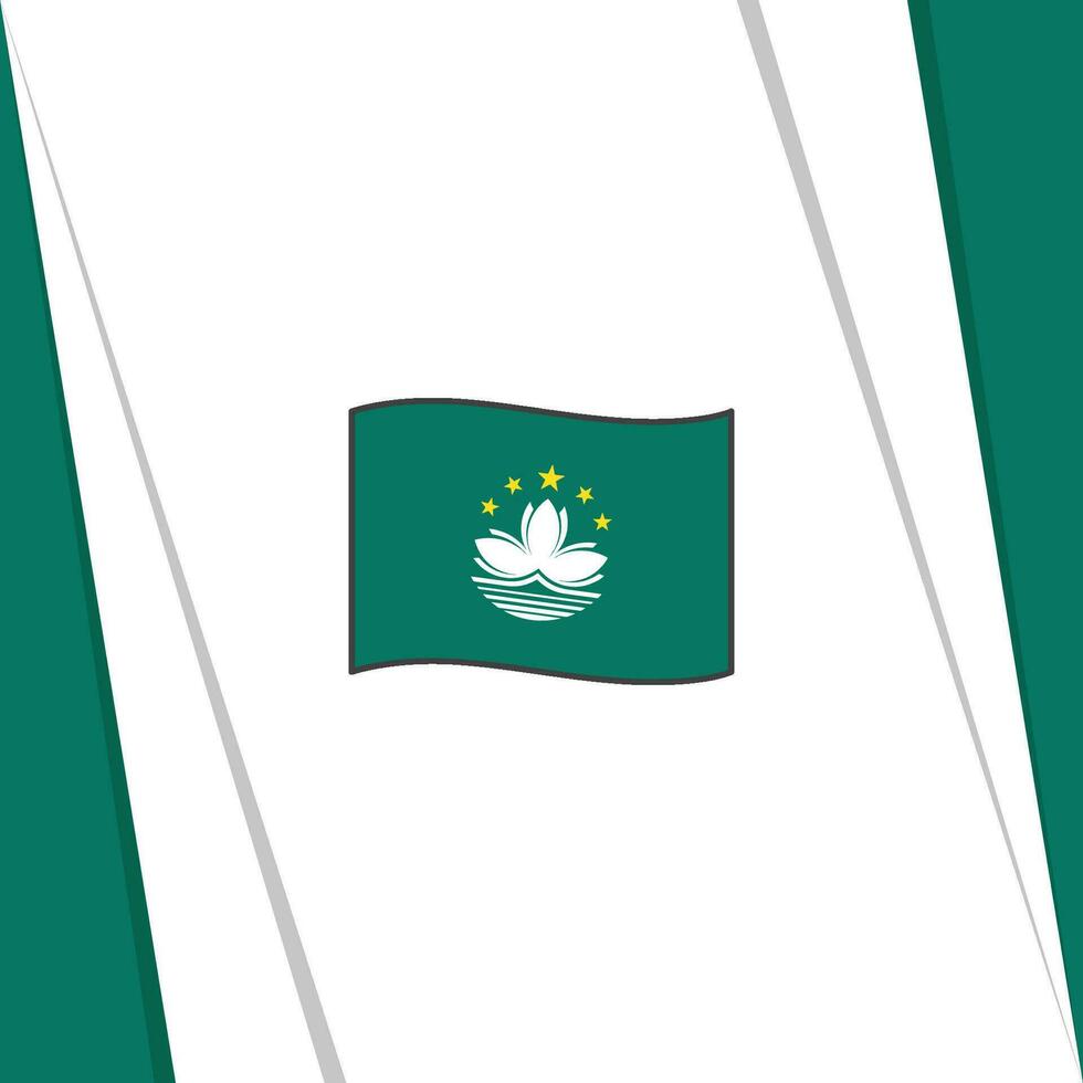 Macau Flag Abstract Background Design Template. Macau Independence Day Banner Social Media Post. Macau Flag vector