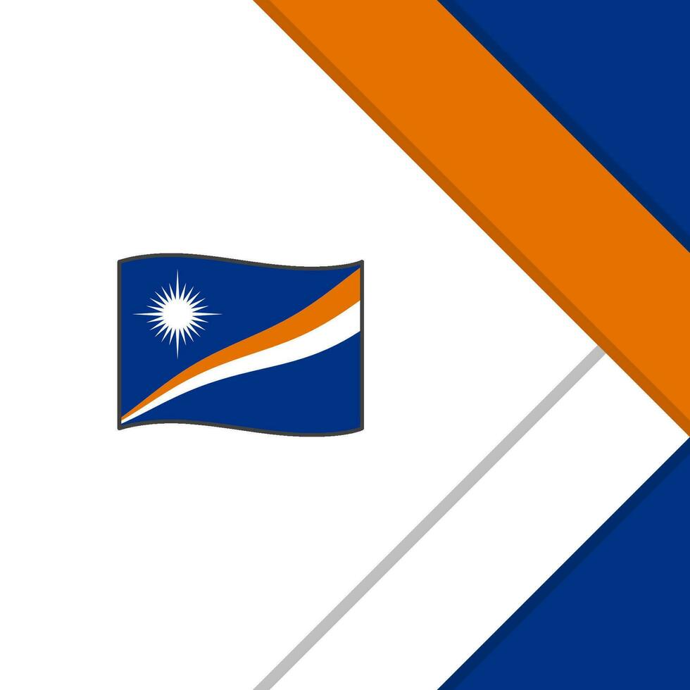 Marshall Islands Flag Abstract Background Design Template. Marshall Islands Independence Day Banner Social Media Post. Marshall Islands Cartoon vector