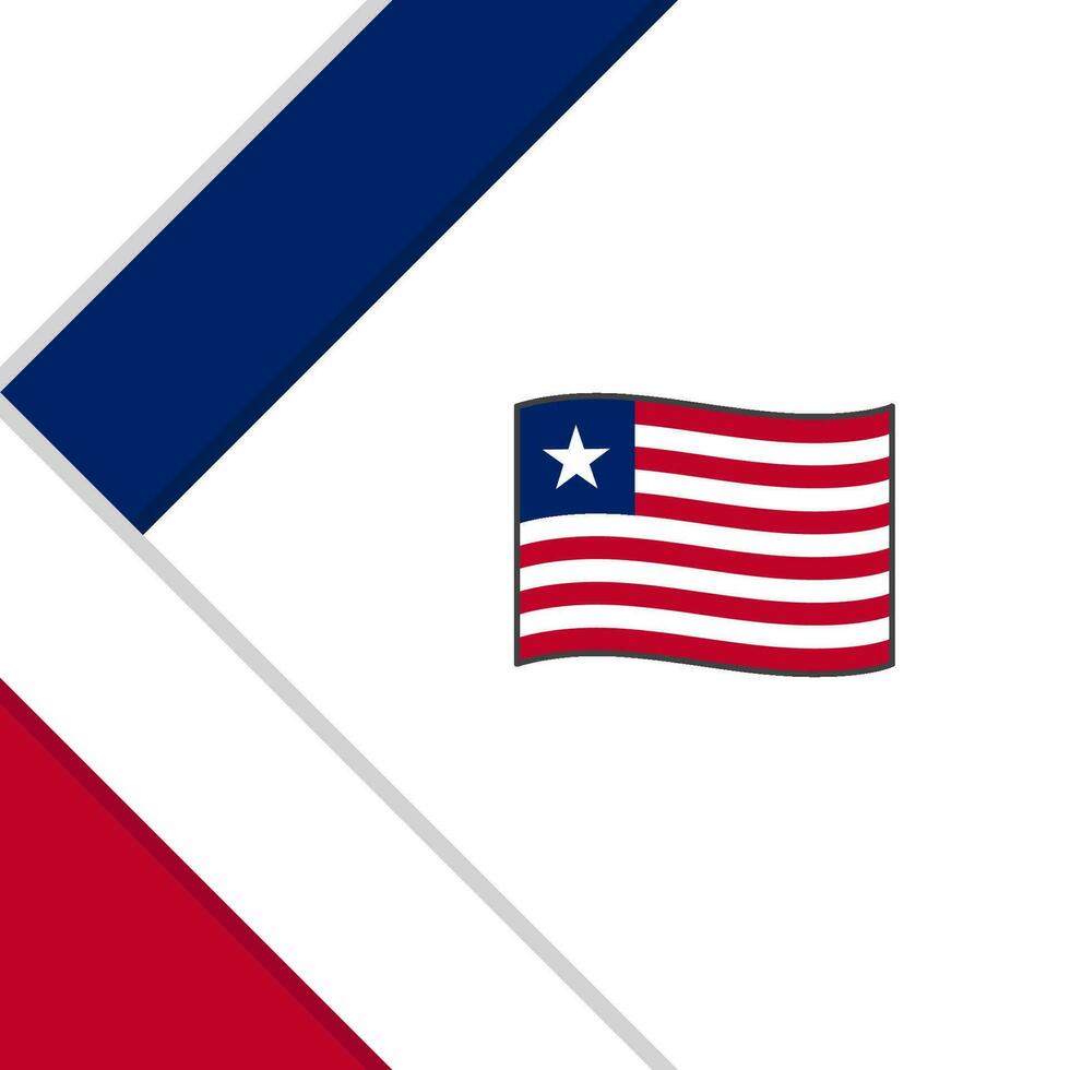 Liberia Flag Abstract Background Design Template. Liberia Independence Day Banner Social Media Post. Liberia Illustration vector