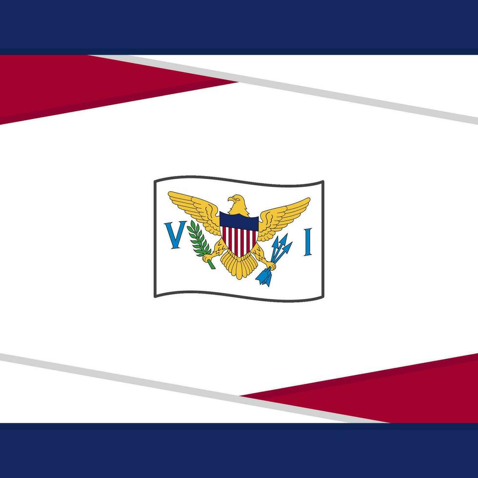 U.S. Virgin Islands Flag Abstract Background Design Template. U.S. Virgin Islands Independence Day Banner Social Media Post. U.S. Virgin Islands Vector