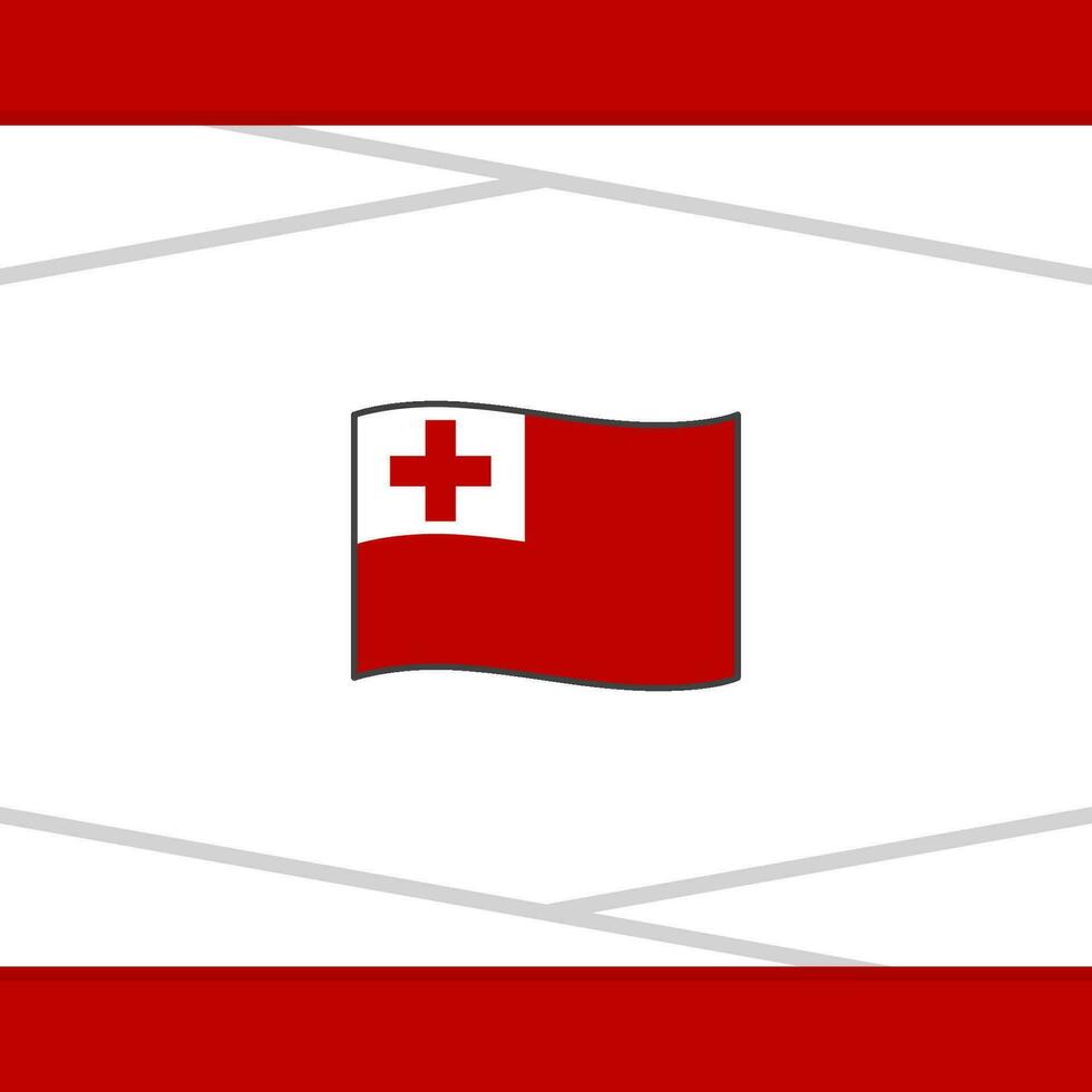Tonga Flag Abstract Background Design Template. Tonga Independence Day Banner Social Media Post. Tonga Vector