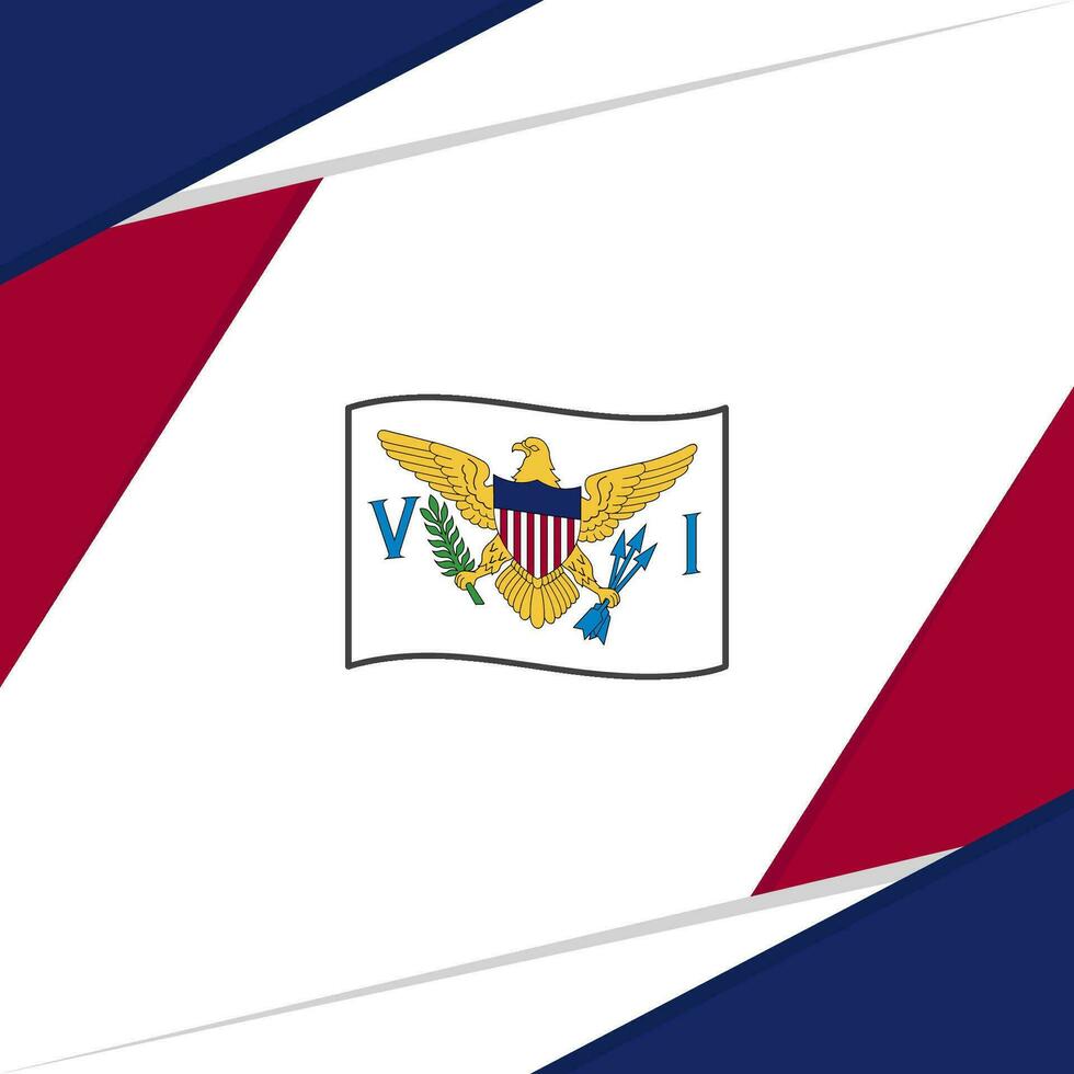 U.S. Virgin Islands Flag Abstract Background Design Template. U.S. Virgin Islands Independence Day Banner Social Media Post. U.S. Virgin Islands vector