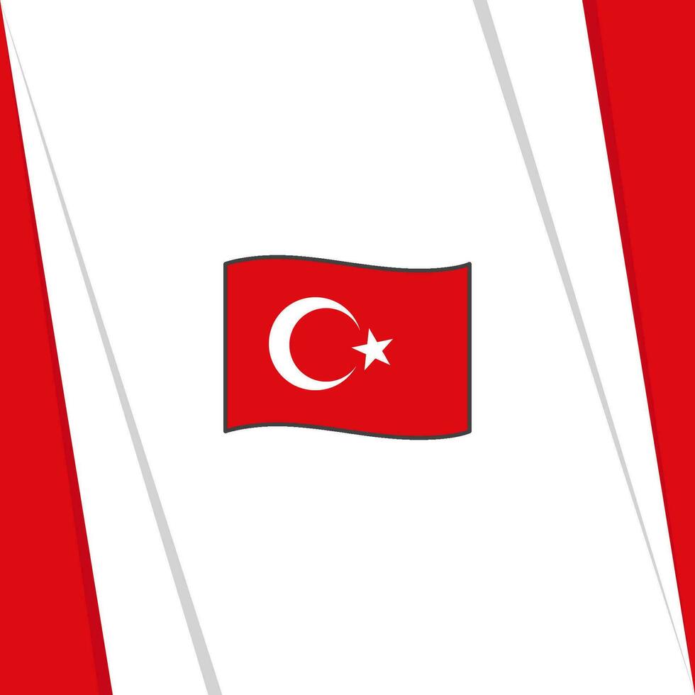 Turkey Flag Abstract Background Design Template. Turkey Independence Day Banner Social Media Post. Turkey Flag vector