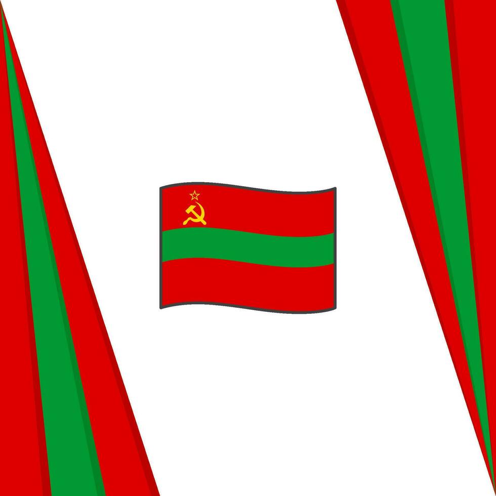 Transnistria Flag Abstract Background Design Template. Transnistria Independence Day Banner Social Media Post. Transnistria Flag vector