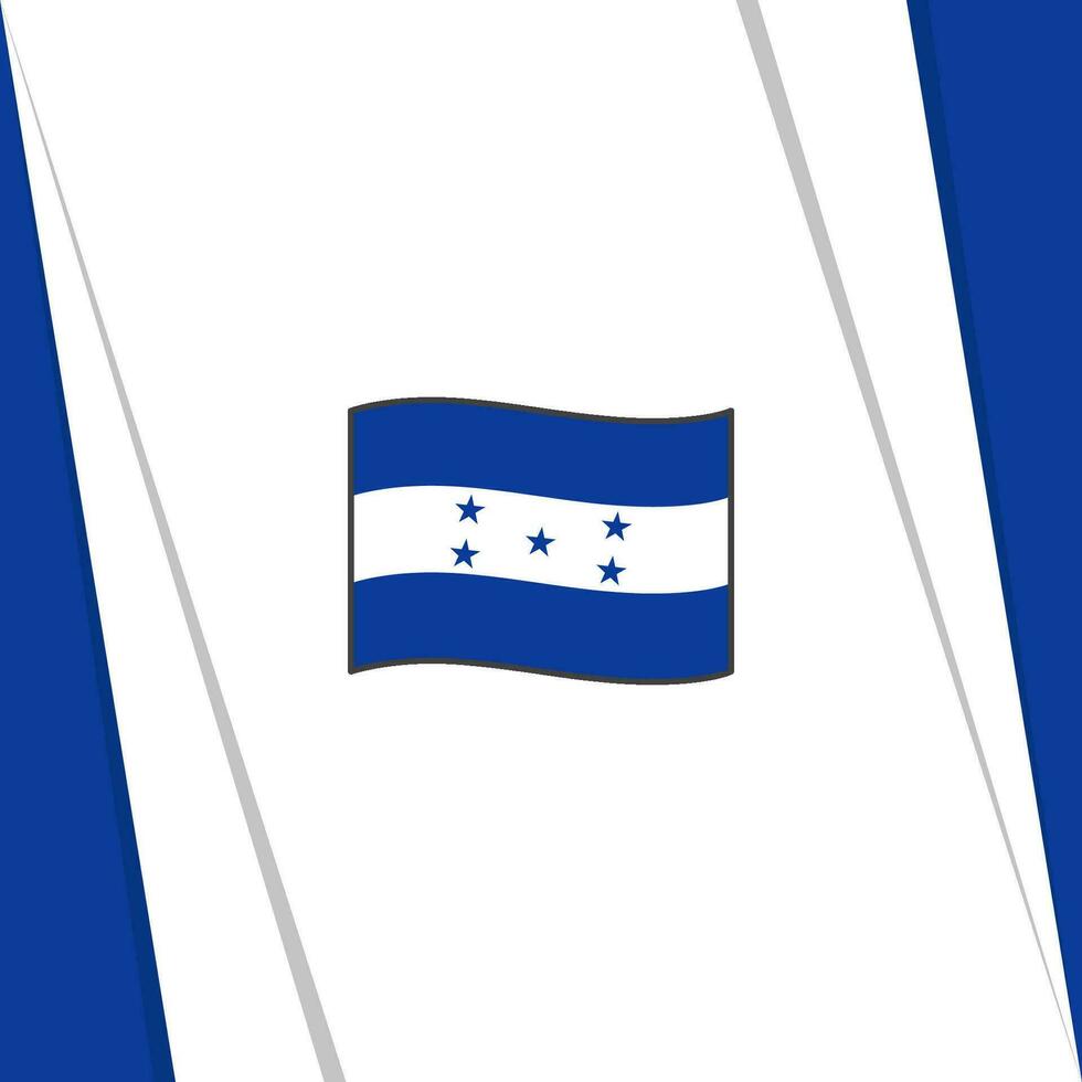 Honduras Flag Abstract Background Design Template. Honduras Independence Day Banner Social Media Post. Flag vector