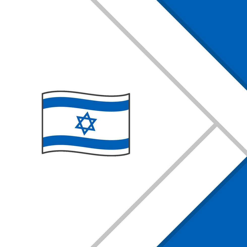 Israel Flag Abstract Background Design Template. Israel Independence Day Banner Social Media Post. Israel Cartoon vector